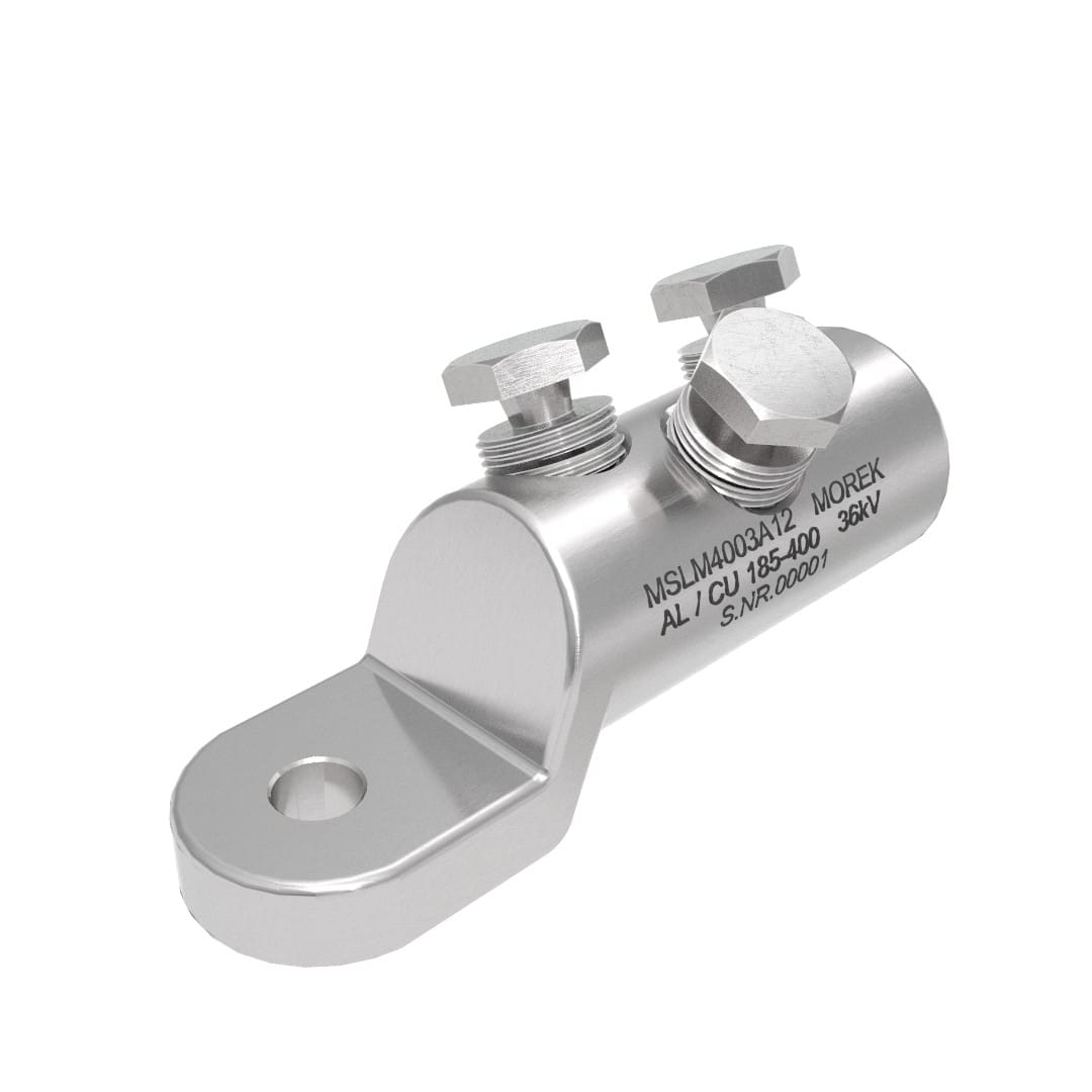 Morek - MSLM400 Al/Cu 185-400mm² 36kVcosse M12 avec 3 vis alu