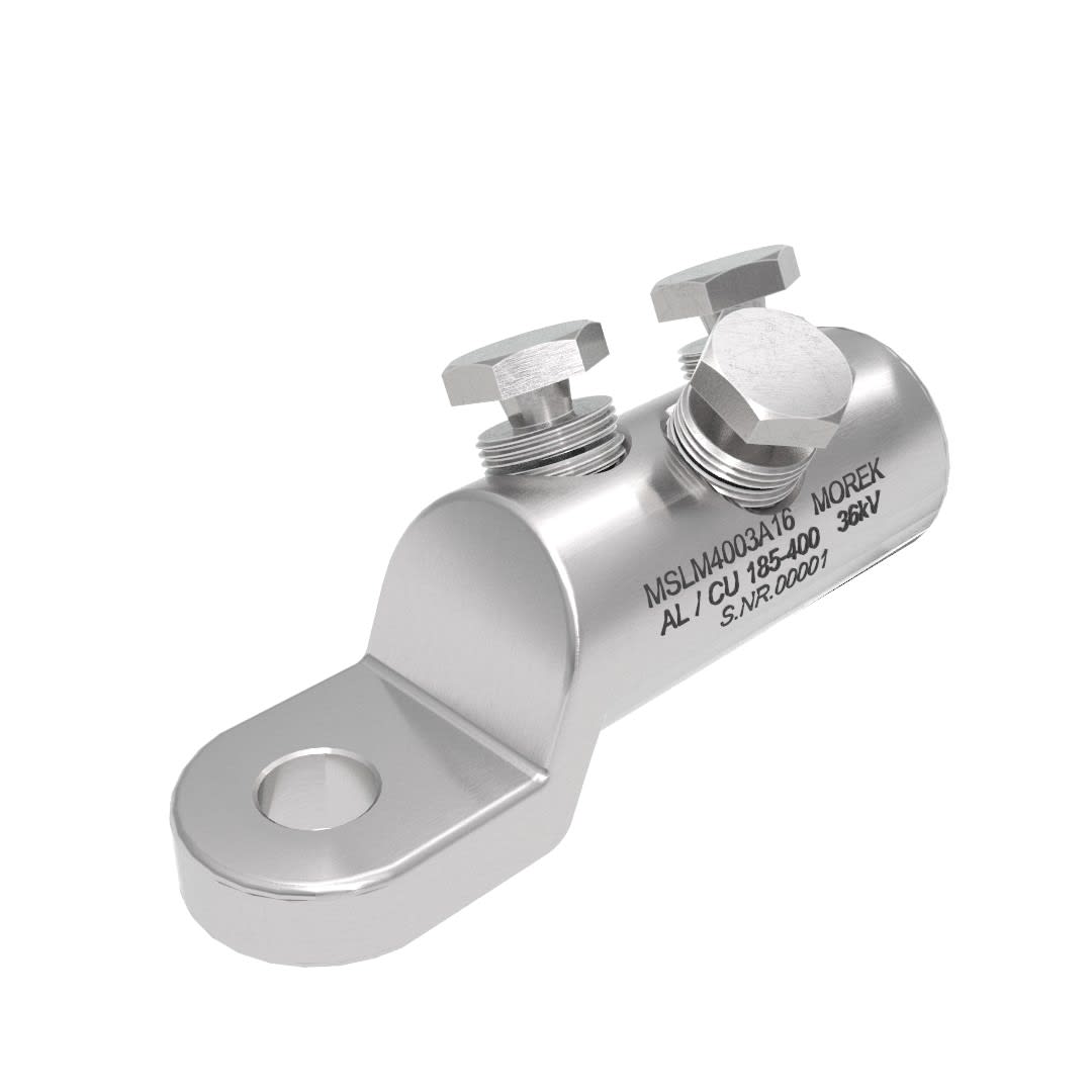 Morek - MSLM400 Al/Cu 185-400mm² 36kVcosse M16 avec 3 vis alu