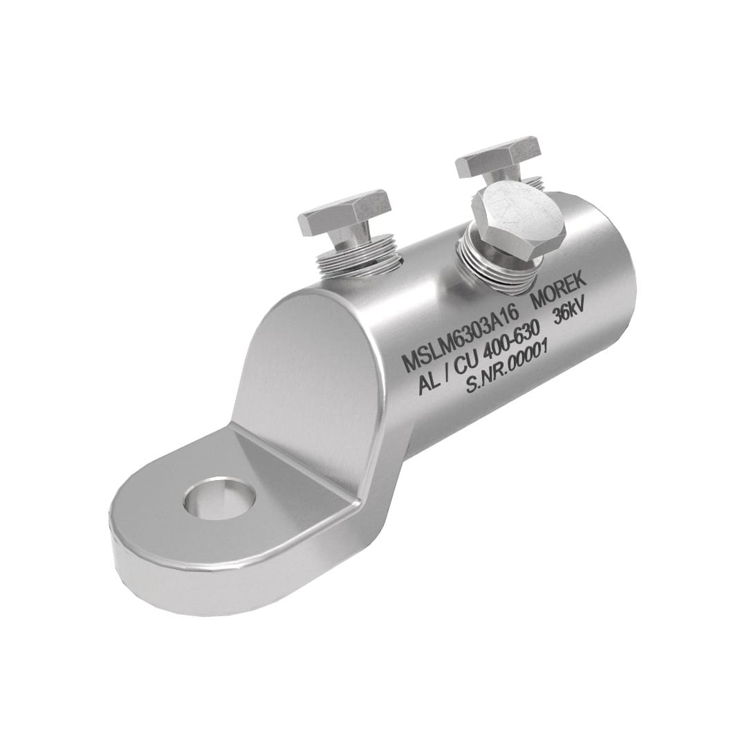 Morek - MSLM630 Al/Cu 400-630mm² 36kVcosse M16 avec 3 vis alu
