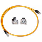Aginode belgium - LANmark-7A Conversion Cord GG45 8C RJ45 Category 6A Screened LSZH 1m Orange