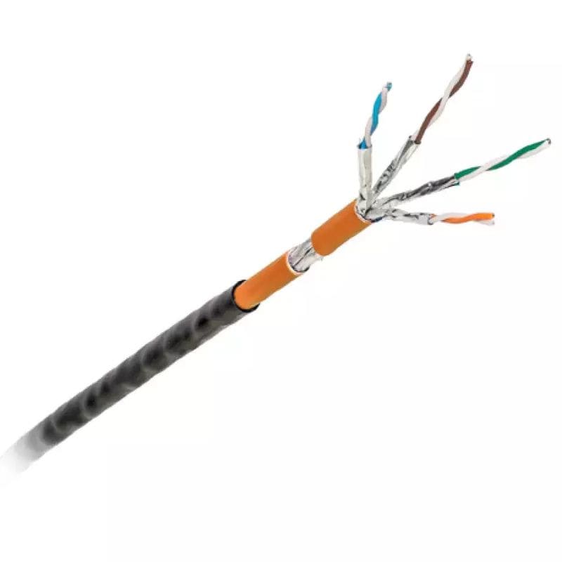 Aginode belgium - LANmark Industry S/FTP AWG23 Category 6A LSZH Dca Orange + PE Fca Black 500m ree