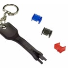 Aginode belgium - LANmark Secure Lock RJ45 Port Block Blue 100x