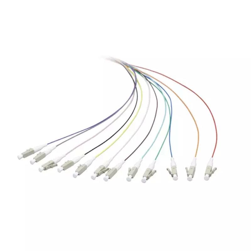 Aginode belgium - LANmark-OF Pigtail LC OM3 Maxistrip LSZH 50/125 1m 12 Colours