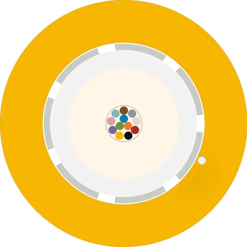 Aginode belgium - LTUN-Cca 6xSingle Mode OS2 Yellow
