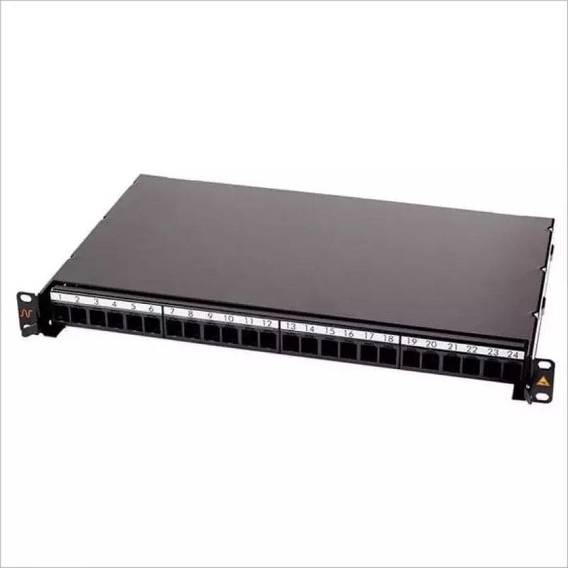 Aginode belgium - LANmark Hybride Patch Panel Snap-In Sliding Black