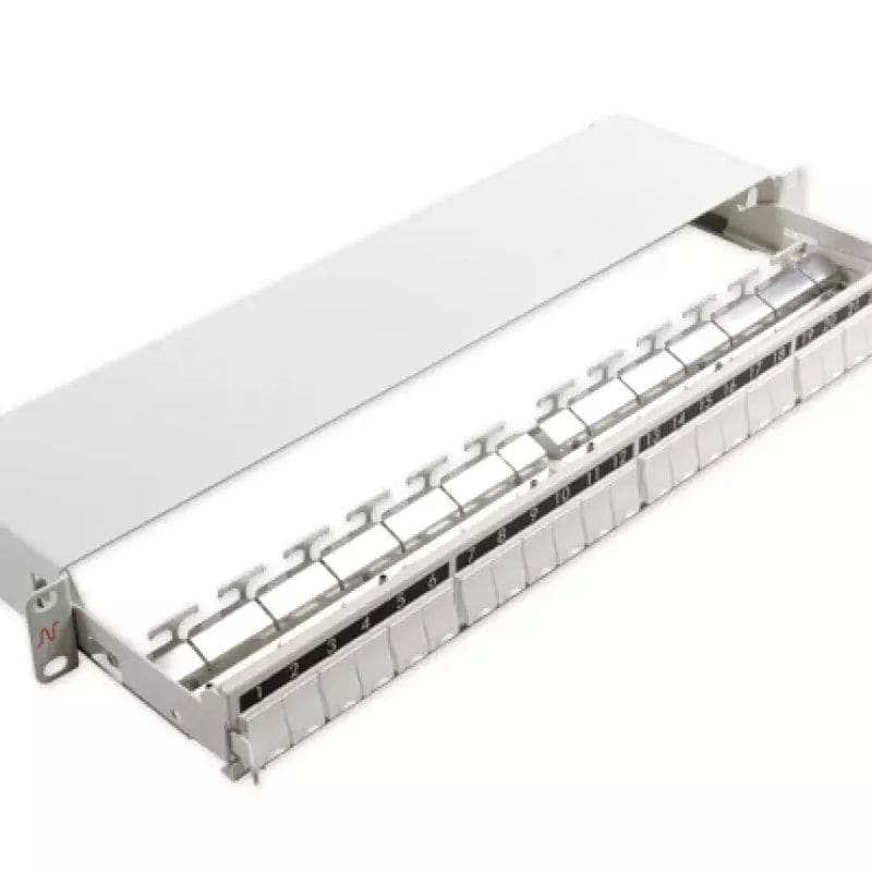 Aginode belgium - LANmark Patch Panel 24 Snap-In Sliding White