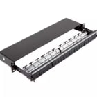 Aginode belgium - LANmark Patch Panel 24 Snap-In Sliding Black