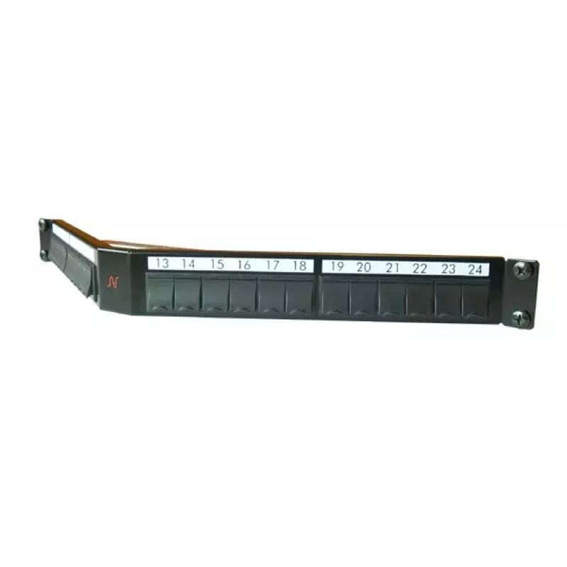Aginode belgium - LANmark Angled Patch Panel 24 Snap-In Black