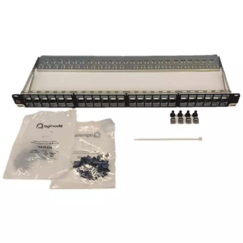 Aginode belgium - LANmark Patch Panel 48 ULTIM CE 1U Black
