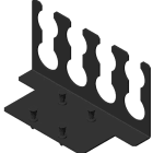 Aginode belgium - LANmark-OF ENSPACE Patch Panel Cable Bracket 2U 8 slots