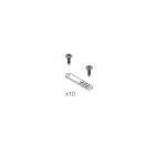 Novalux - STRIP LED 230VAC: KIT 10 CLIPS+20 VITI
