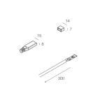Novalux - STRIP LED 230VAC: KIT TESTATE+FUSIB+CAVO