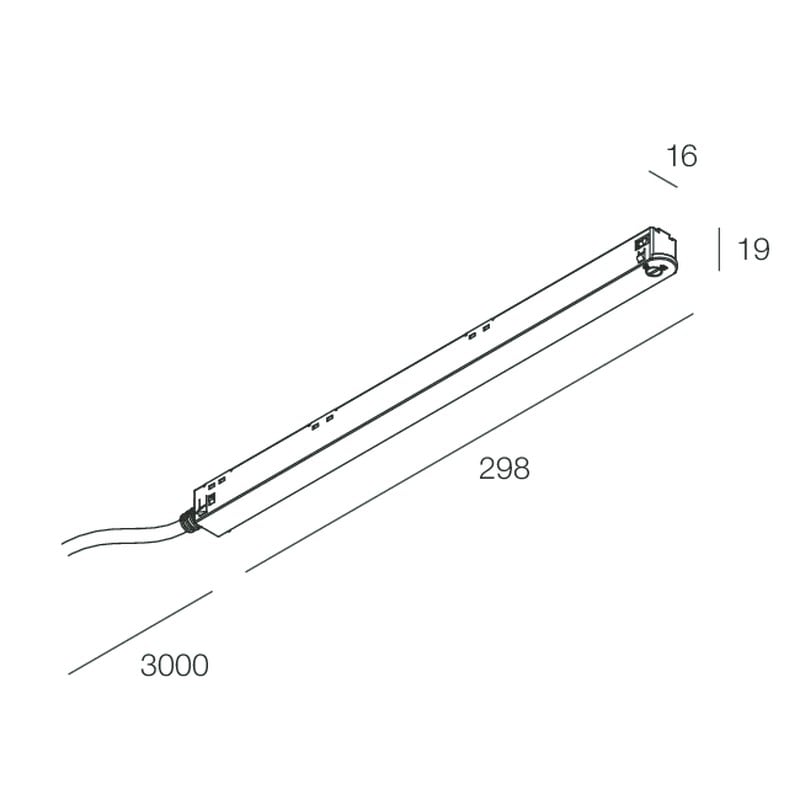 Novalux - ALIMENTATION 48V 100W X F8 CAVO 3M BLANC