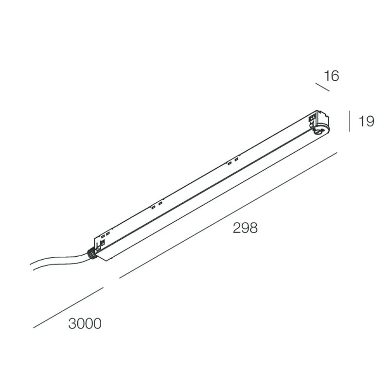 Novalux - ALIMENTATION 48V 100W X F8 CAVO 3M BLANC