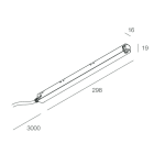 Novalux - ALIMENTATION 48V 100W X F8 CAVO 3M NOIR