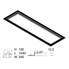 Novalux - THE PANEL 2 : KIT POUR INSTALLATION À NIVEAU ENCASTRÉS DANS PLACO 1200 cm