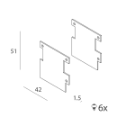 Novalux - CARTOON, P-40 : EMBOUTS POUR PROFILS