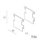 Novalux - CARTOON, P-40 : EMBOUTS POUR PROFILS