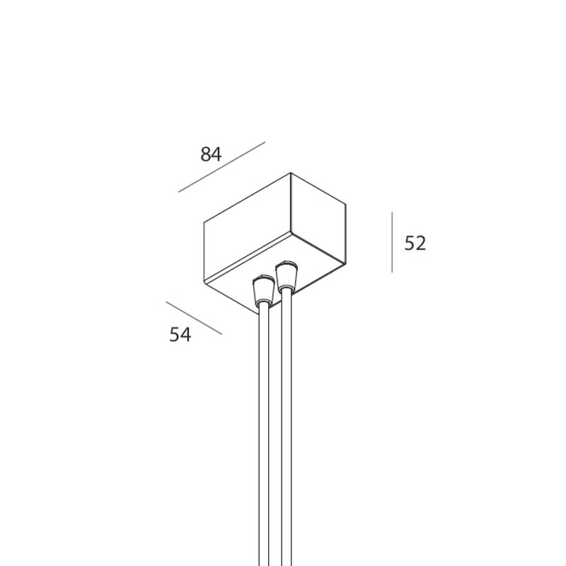 Novalux - P-30: PATERE LATER. DOPPIO L=1200 3P CAPPUCCINO