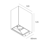 Novalux - DROP : APPLIQUE LED 1X5W 3000K BLANC IP54