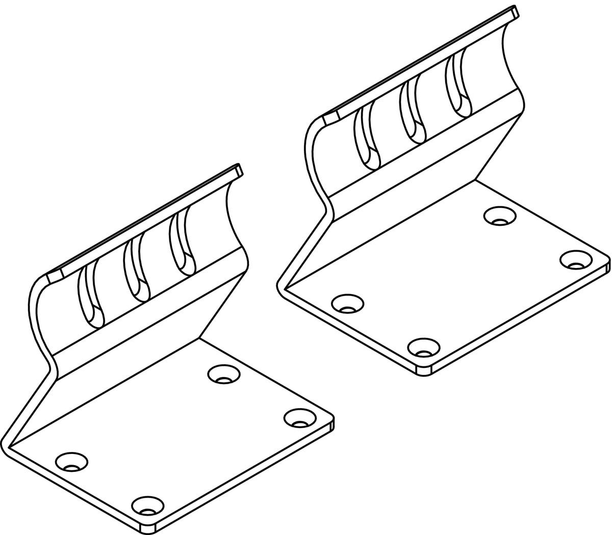 Novalux - PROFIL ROND : EMBOUTS BLANC (2 PCS)