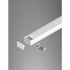 Novalux - PROFILED MACRO : PROFIL POUR BANDEAU 2M + DIFFUSEUR OPALE + 2 EMBOUTS + 4 SUPPOR