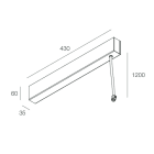 Novalux - P-30: CANOPY X SUSP L3000 100W 24V CAP
