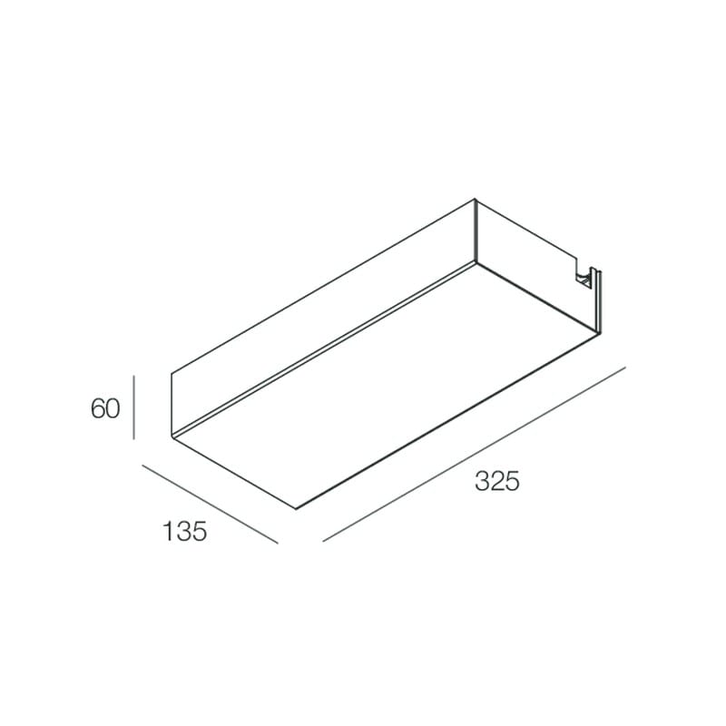 Novalux - P-30: PATÈRE PLAFOND SIDE 320W 24V BLANC