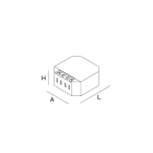 Novalux - LIGHT IOT : CONTROL PANEL DALI BT2 49X48X22