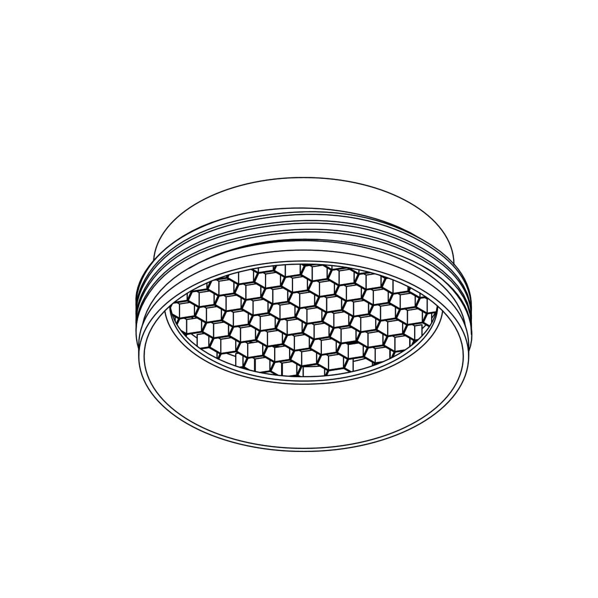 Novalux - DALÌ : DIFFUSEUR NID D'ABEILLE POUR 30W