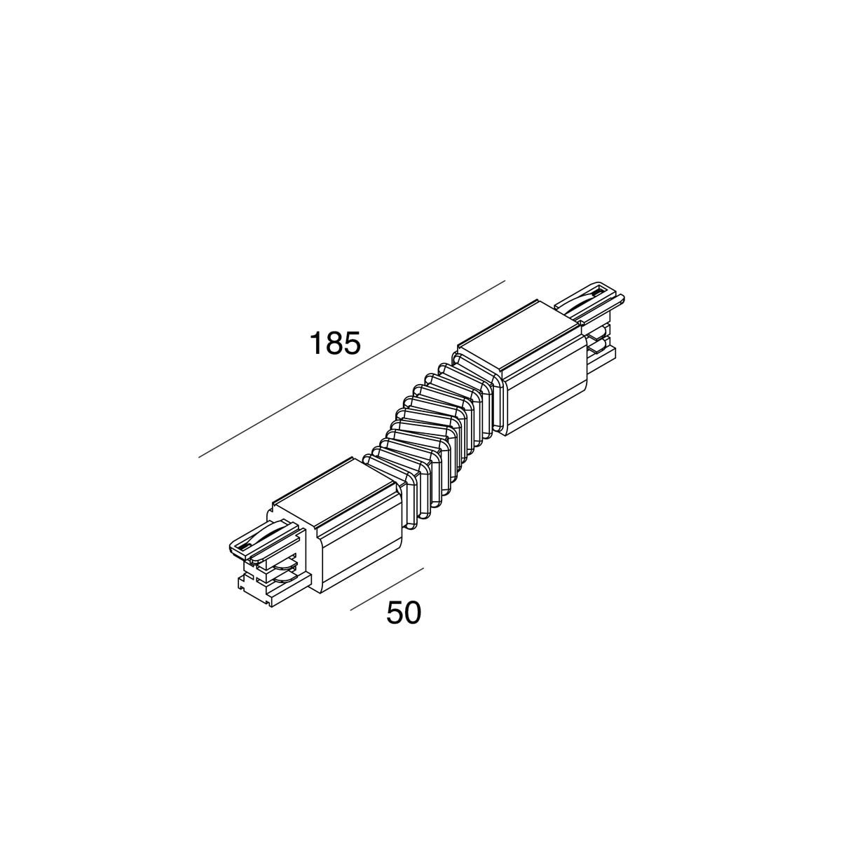 Novalux - ALL-TRACK : CONNCTEUR FLEXIBLE BLANC