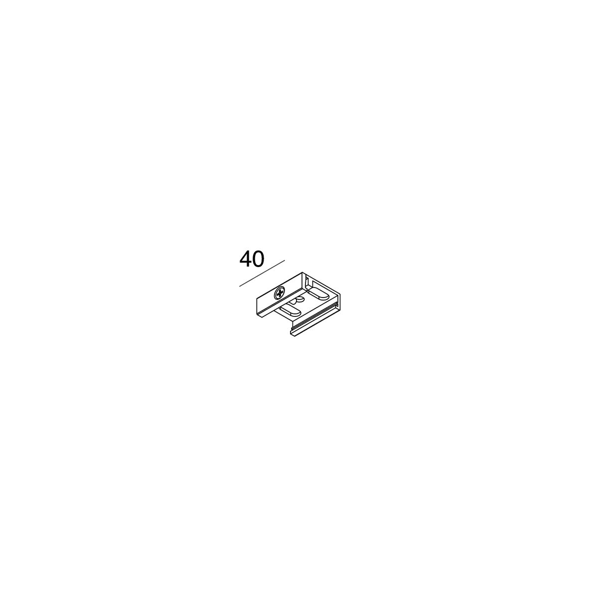 Novalux - ALL-TRACK : SUPPORT RAIL NOIR