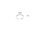 Novalux - HALOS-B : PATERE POUR CABLES CONVERGENTS, BLANC, ALIMENTATION INTEGREE, VARIABLE