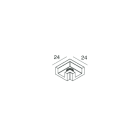 Novalux - T-48 MINI : CONNECTEUR D'ANGLE NOIR