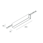Novalux - T-48 MINI: CANOPY 2 END-FEED 96W NOIR