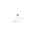 Novalux - MINITUBE F8: DIFFUSEUR OPAL L=100MM