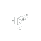 Novalux - HERO : SUPPORT MURAL BLANC (1 PIECE)