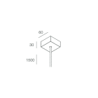 Novalux - ROSONE 2X1 QDR 1200 ALIM REMOTA CAPPUCCINO