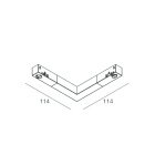 Novalux - FORTY8 TRACK: ELECT. CORNER JOINT BLANC