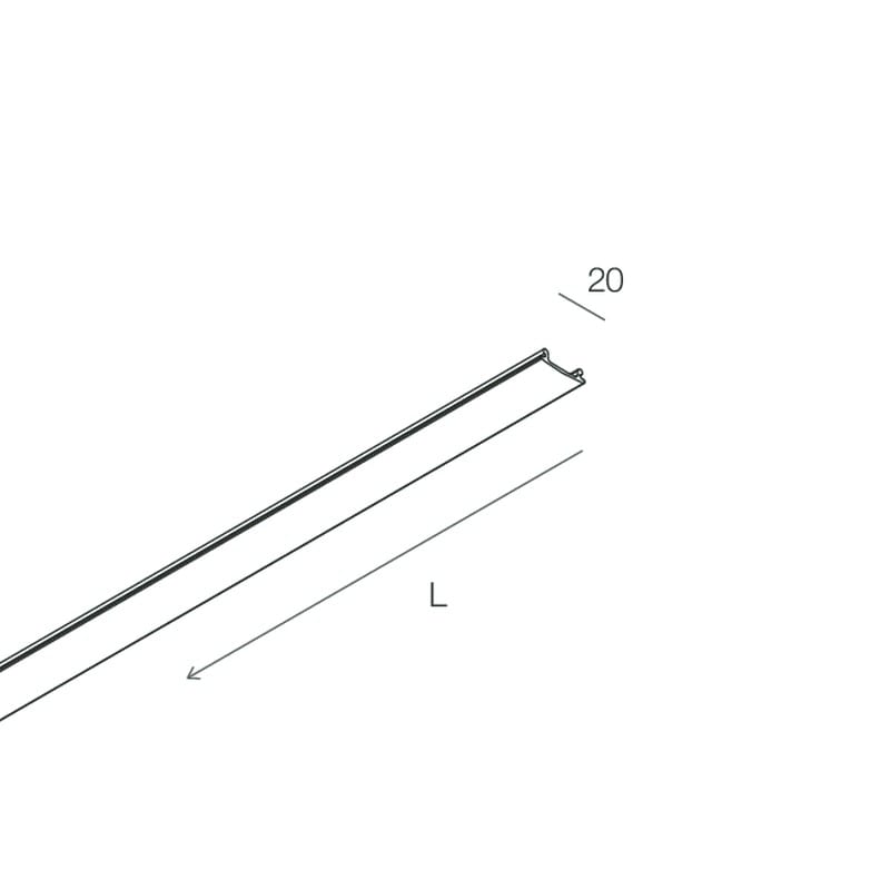 Novalux - FORTY8 TRACK: COVER PROFILE 2M BLANC