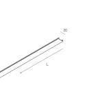 Novalux - FORTY8 TRACK: COVER PROFILE 2M BLANC