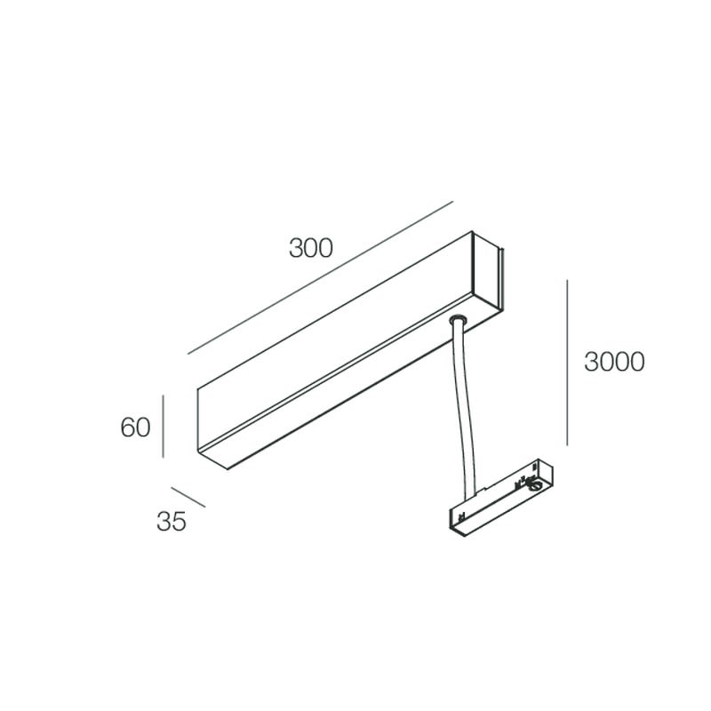 Novalux - FORTY8: SUSPENDED CANOPY 96W-48V 3M BLANC