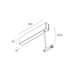 Novalux - FORTY8: SUSPENDED CANOPY 96W-48V 3M BLANC
