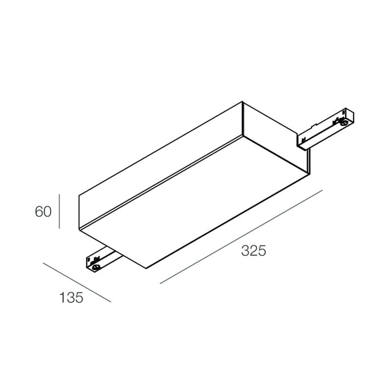 Novalux - FORTY8: CEILING CANOPY 2 E-F 320W-48V BL