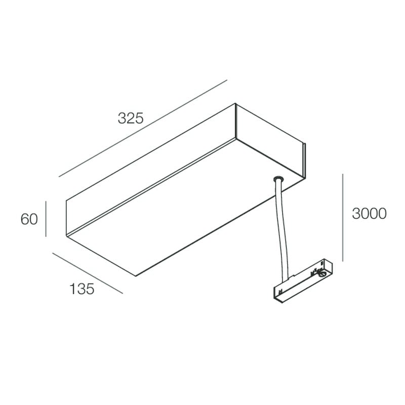 Novalux - FORTY8: SUSP. CANOPY 320W-48V 3M BLANC