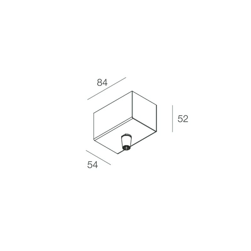 Novalux - FORTY8: PATERE PLAF.ALIM.REMOTA S/C BLANC