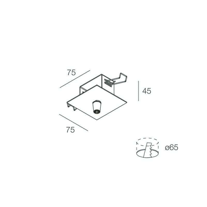 Novalux - FORTY8: PATERE INC.ALIM.REMOTA S/C BLANC