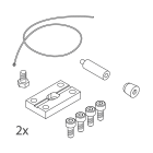 Novalux - THE PANEL : KIT 2 JOINTS + 2 SUSPENSIONS L3000