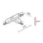 SIDELITE - BINARIO SITRACK 230V Congiunzione a T Contatto di terra sinistro interno BR 380V