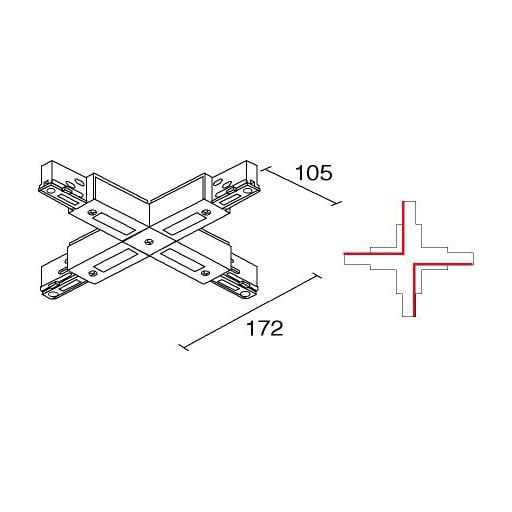 SIDELITE - BINARIO SITRACK 230V Congiunzione a X NE 380V 16A